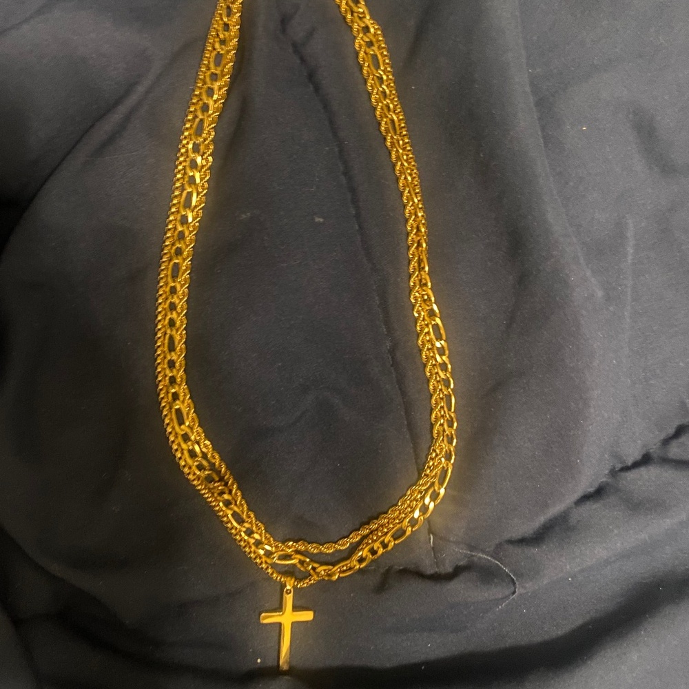 Gold stackable chains - Picture 2 of 2